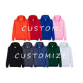 Custom Simple Cheap Men Hoodie Cotton Polyester Blend Multiple Colors Loose Blank Teenagers Men's Hoodies