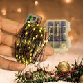 Battery Remote Control Fairy Lights Outdoor Garden Green Copper Wire Waterproof Lights for Garden Yard Camping Patio