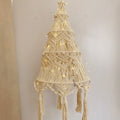 Handmade Cotton Woven Christmas Tree Shaped Decorative Lamp Shade with OEM Service