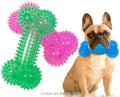 Eco-Friendly Indestructible Dog Chew Toy Durable Interactive Rubber Bone Teeth Cleaning Feature for Dogs and Cats