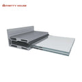 Prettyhouse Balustrade Aluminium U Channel Glass for Balcony Stair Railing System