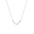 ACME 925 Sterling Silver Constellations Choker Necklace Pisces Delicate Zircon Astrology Aquarius Zodiac Personalized  Women