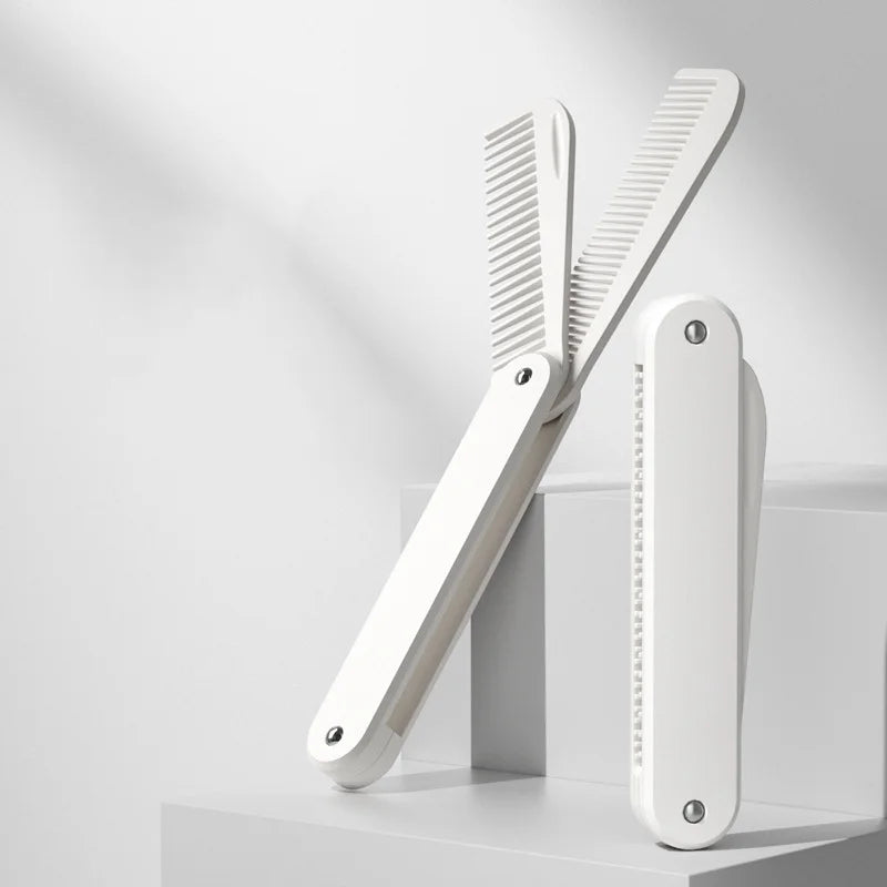 Travel Size Mini Folding Hair Comb Plastic Handle Common Comb Portable Pocket Hair Brush Men Women