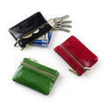 High Quality Oil Wax Leather Coin Pouch Fashionable Custom Logo Car Key Coin Purse for Women