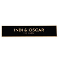 Rectangle Shape Hard Enamel Letter Bags Brand Logos Zinc Alloy Purse Accessory Metal Name Label for Wallet