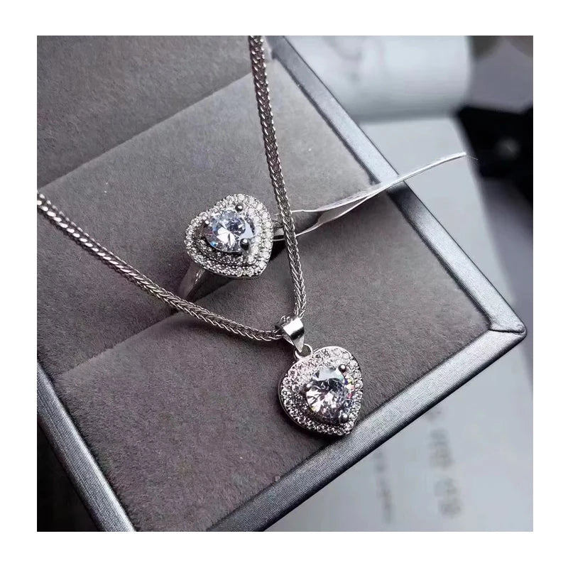 Wholesale Luxury Moissanite Indian Jewelry Sets for Women Fashion Accessory