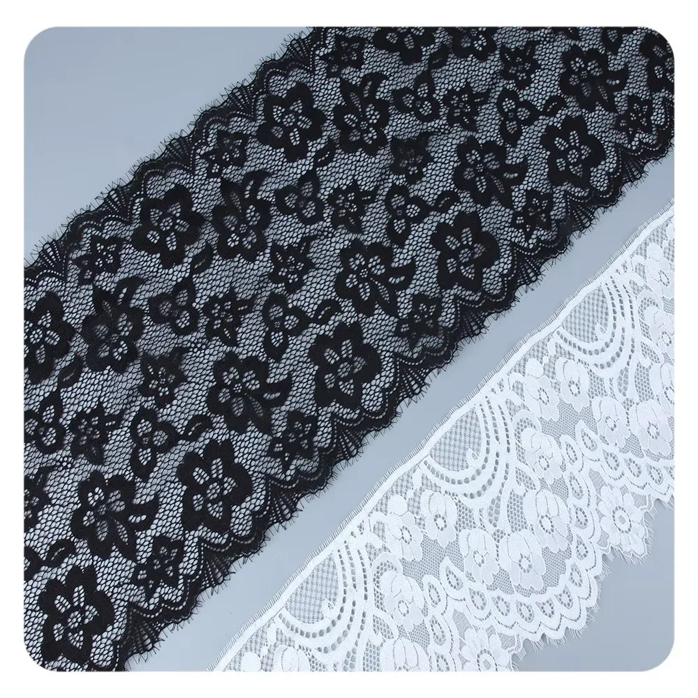 Newest Lace 90% Nylon 10% Spandex Trim Eyelash French Lace Trim for Clothing