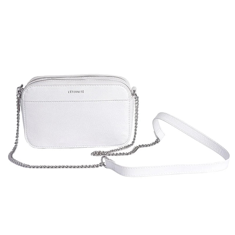 Chain Shoulder Bag White High Quality Ladies Pu Leather Crossbody Bag Fashion Bag Hot Sell Summer Polyester Optional
