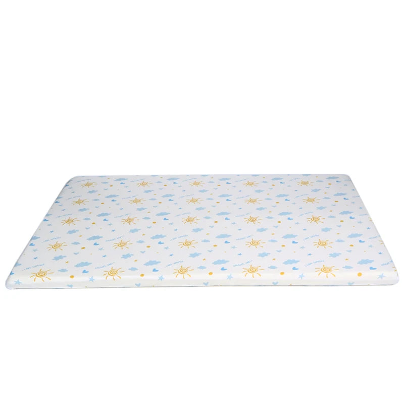 2-Inch Ventilated Memory Foam Crib and Toddler Bed Mattress Topper With Removable  Non-Slip Cover