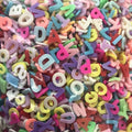 1CM Pastel Colors Arabic Numers Alphabets Polymer Clay Slice Sprinkles DIY Crafts Tumbler Shaker Filling Unique Figurine