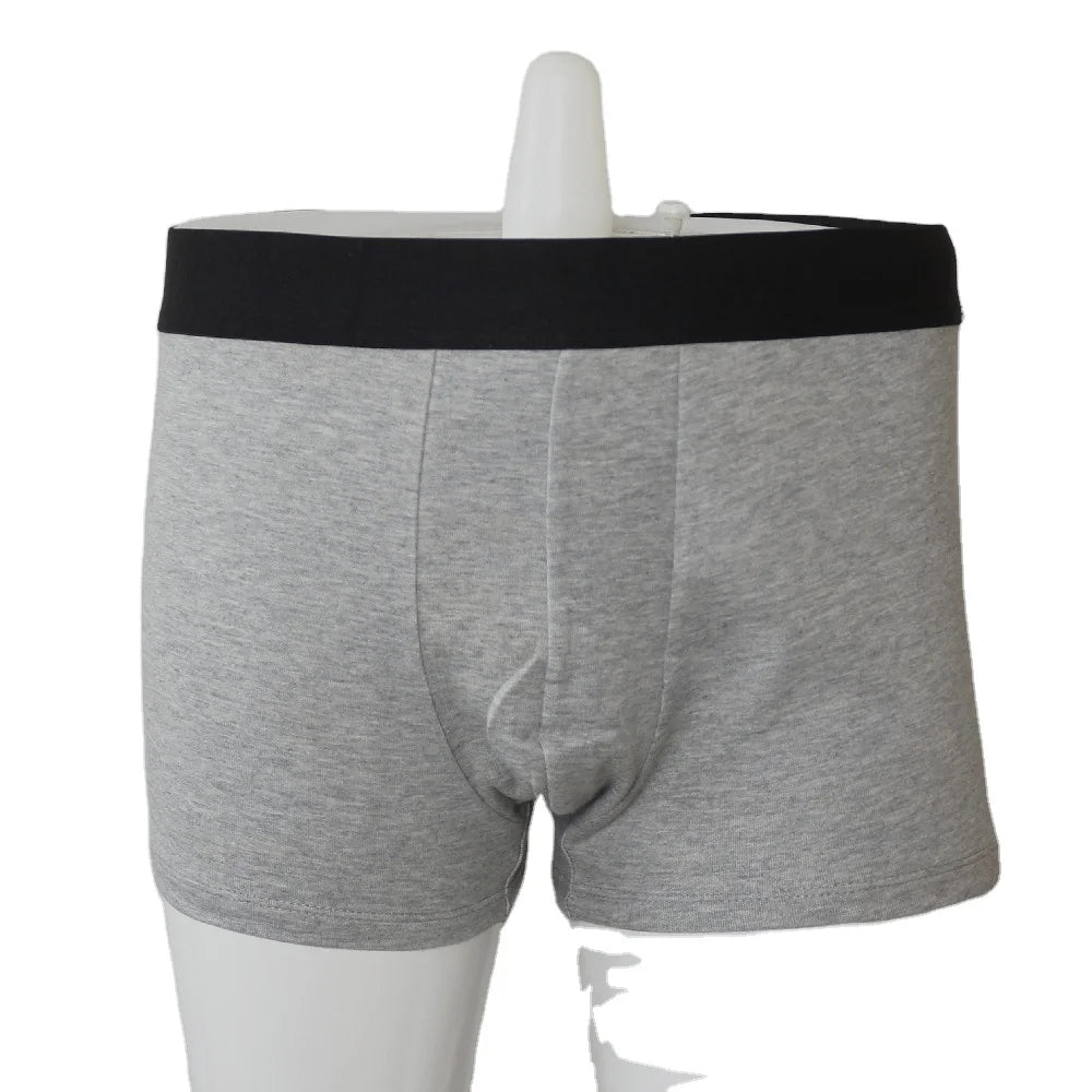 Men's Anti-Bacterial Silver Fiber Knitted Eco-Friendly Boxer Shorts Shield EMF Radiation Underwear