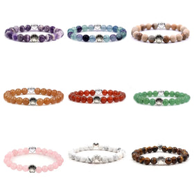 Exquisite Cat Claw Gem Bracelet Handmade Natural Gem Beads Alloy Love Cat Claw Beads Adjustable Bracelet Friendship Gift