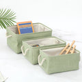 Storage Basket [3-Pack] Large Collapsible Storage Bins Boxes Cubes for Clothes Toys Books Perfect Storage Organizer W/Handles