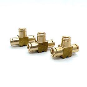 High Precision Cnc Machining Brass Tee Connector Custom Cnc Machining Espresso Machine Part