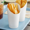 Custom Logo Print Fast Food Brown Kraft Paper French Fries Fry Cup Potato Chips Holder Snack Eggs Cake Cup