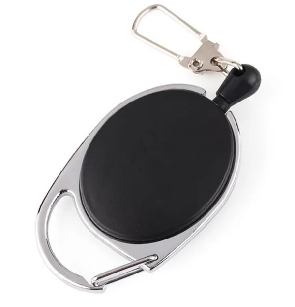 HHL-005 Telescopic Badge Holder Key Chain Anti-theft and Anti-loss Elastic Key Plastic Chain Clips Hook