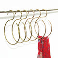 Gold Metal Wire Hanger for Hijab Closet Clothes Belt Scarf Hook Hanger  Belt Rack Scarf Ring Hangers Hook Closet Organizer