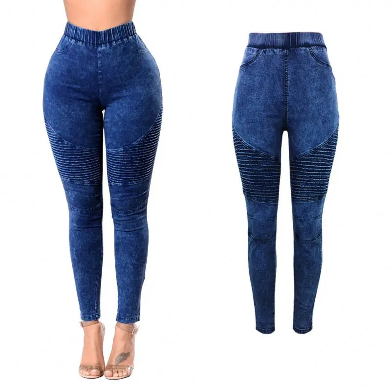 New Style Elastic Waist Skinny Slim 2020 Denim Pants Women Jeans
