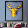 New Model Decorative the Deer Head Sculptures Wall Decor Animal Figurine Miniature Deer Head Sculpture Home Decoration