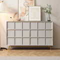 Modern Dining Room Solid Wood Sideboard Buffet Table Living Room 6 Drawer Storage Restaurant Kitchen Wall Side Cabinet Furniture