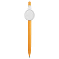 Wholesale Newest Promotional Plastic Push Action Ballpoint Pen 25mm Button Badge Ball Pen Custom Logo Promotional Gifts BB010