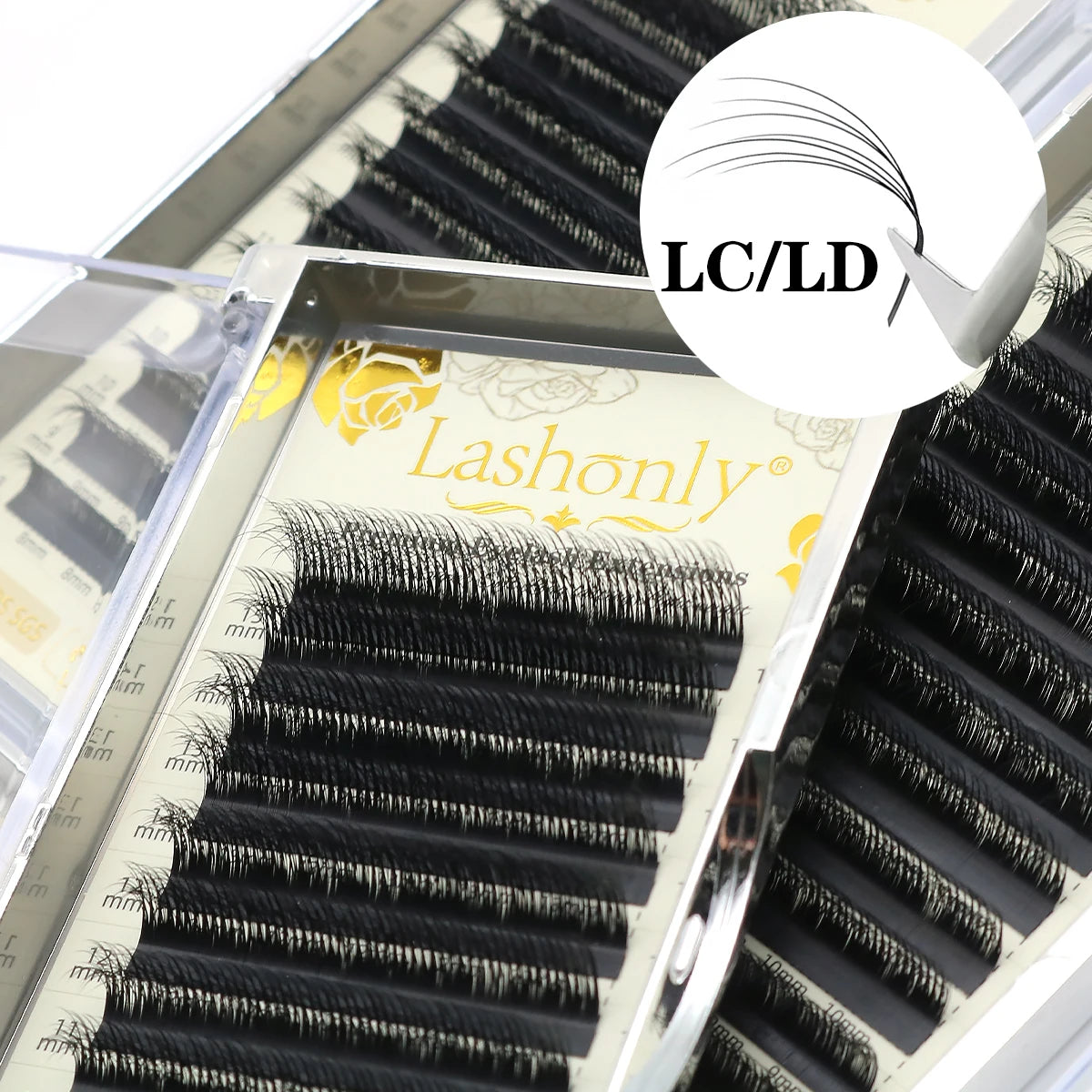 New Popular 5D Camellia Soft Eyelash Extensions Fluffy Multi-Layer Mixed Length 8-15 mm LC Curl   Customized Package