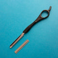 Professional Barber Cutting Straight Shaving Safety Thinning Razor for  Hair Styling