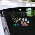 Dog Paw Impression Vinyl Art Decal Motorcycle Window Laptop Car Door Stickers Gift Die Cut Decals Laptop Window Glass