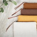 Linen Toiletry Bag Natural Cosmetic Bag Zipper Makeup Pouch