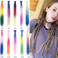 24inch Ombre 3tones Synthetic African Reggae Dreadlocks Cross High Temperature Silk Crochet Dreadlocks Wig