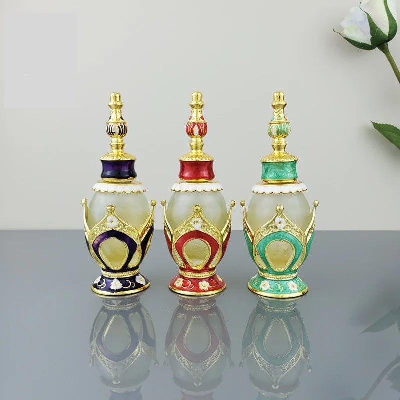 OEM Luxury Small Rose Gold Perfume Glass Bottle with Screw Cap for Skin Care Cream Face Cream Wigs 100pcs MOQ