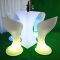 Modern LED Cocktail Table Metal Bar Furniture for Outdoor Events Home Bars Hotels Supermarkets Parks