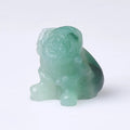 HZ Wholesale Jade Santa Stone Carving Crystal Decoration Christmas Stone Crafts Green Auenturine Crystal Crafts