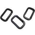 High Quality and Cost-effective square Black Polished Aluminum Alloy Steel Carabiner Shackle