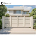 Aluminium Metal Suspended Folding Automatic Gate for Driveway Exterior School & Park Use-Electric Opening