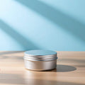 50g 60g Silver Aluminum Cosmetic Packing Jar with Screw Cap for Face Cream & Essential Oil
