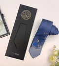 Custom Logo Kraft Paper Men's Necktie Packaging Envelope Style Clear PVC Window with Ribbon Craft Paper Bags