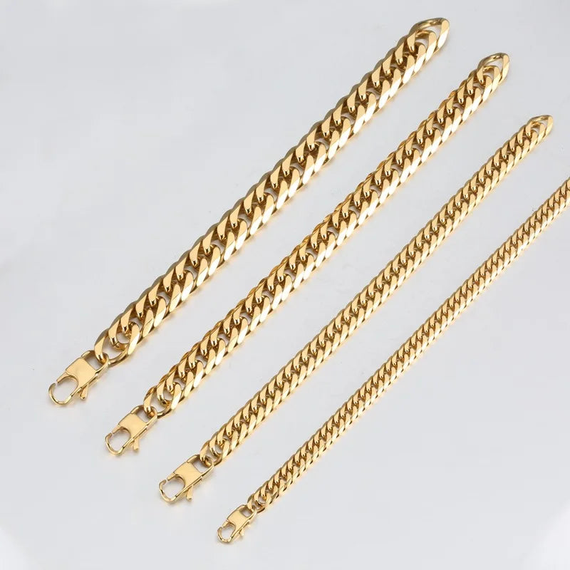 Wholesale High Quality Polish Men Stainless Steel Bracelet Titanium Steel Chain Men Bracelet