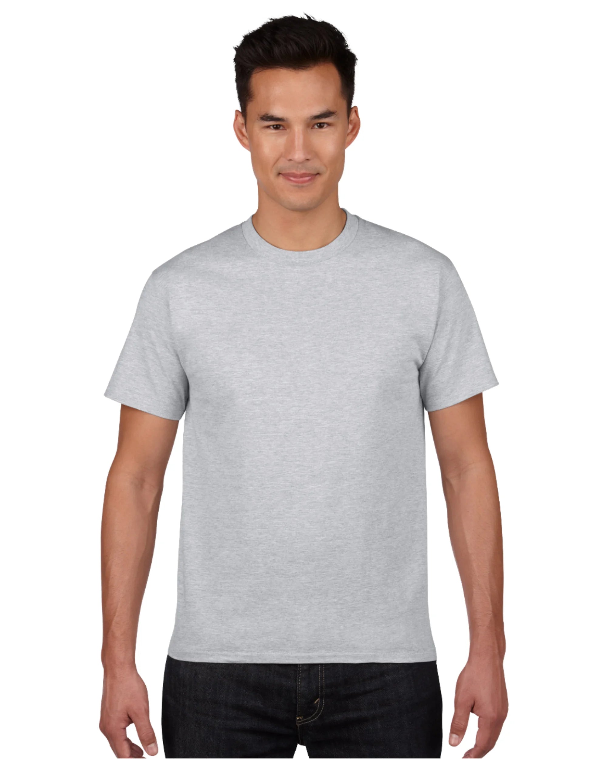Unisex USA Company Uniform Knitted 100% Cotton Breathable Short Sleeve T-Shirts Soft Casual Style Weight Blank Photo Print