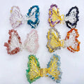 Fashion Jewelry Natural Butterfly Shaped Mixed Quartz Crystal Chips Hair Clips for Healing Stones Gift