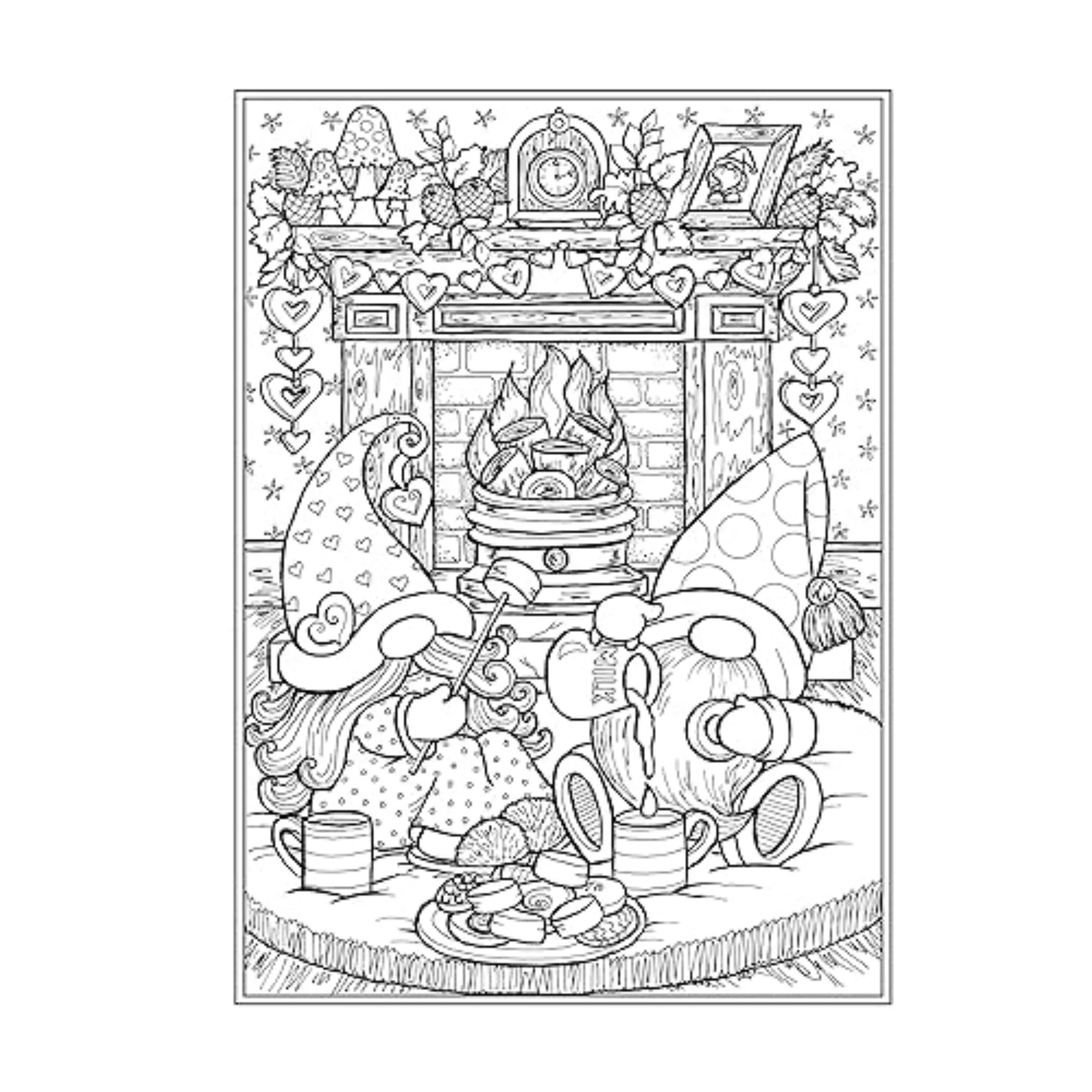 2024 Adult Coloring Book for Stress Relief and Relaxation Animals Landscape Flowers Patterns Mushroom Colouring Book for Adults