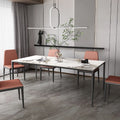 Marble Square Dining Table  Custom Chairs Dining Room Furniture Set-dinning Table Chinese Factory