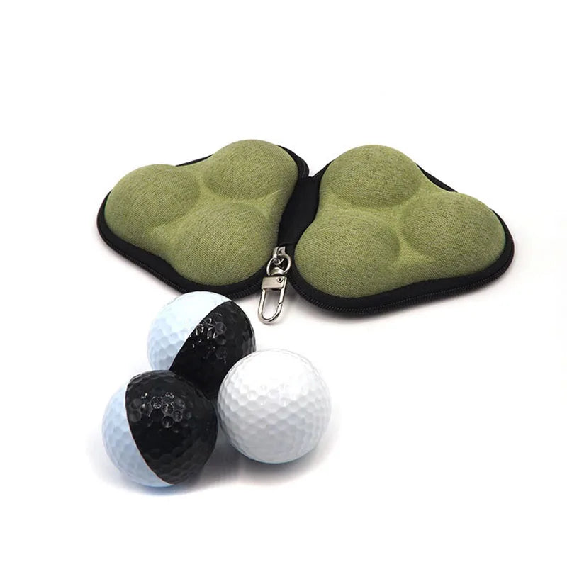 Mini Waterproof Golf Ball Packaging Box Golf Ball Three-piece Storage Bag Golf Ball Storage Bag