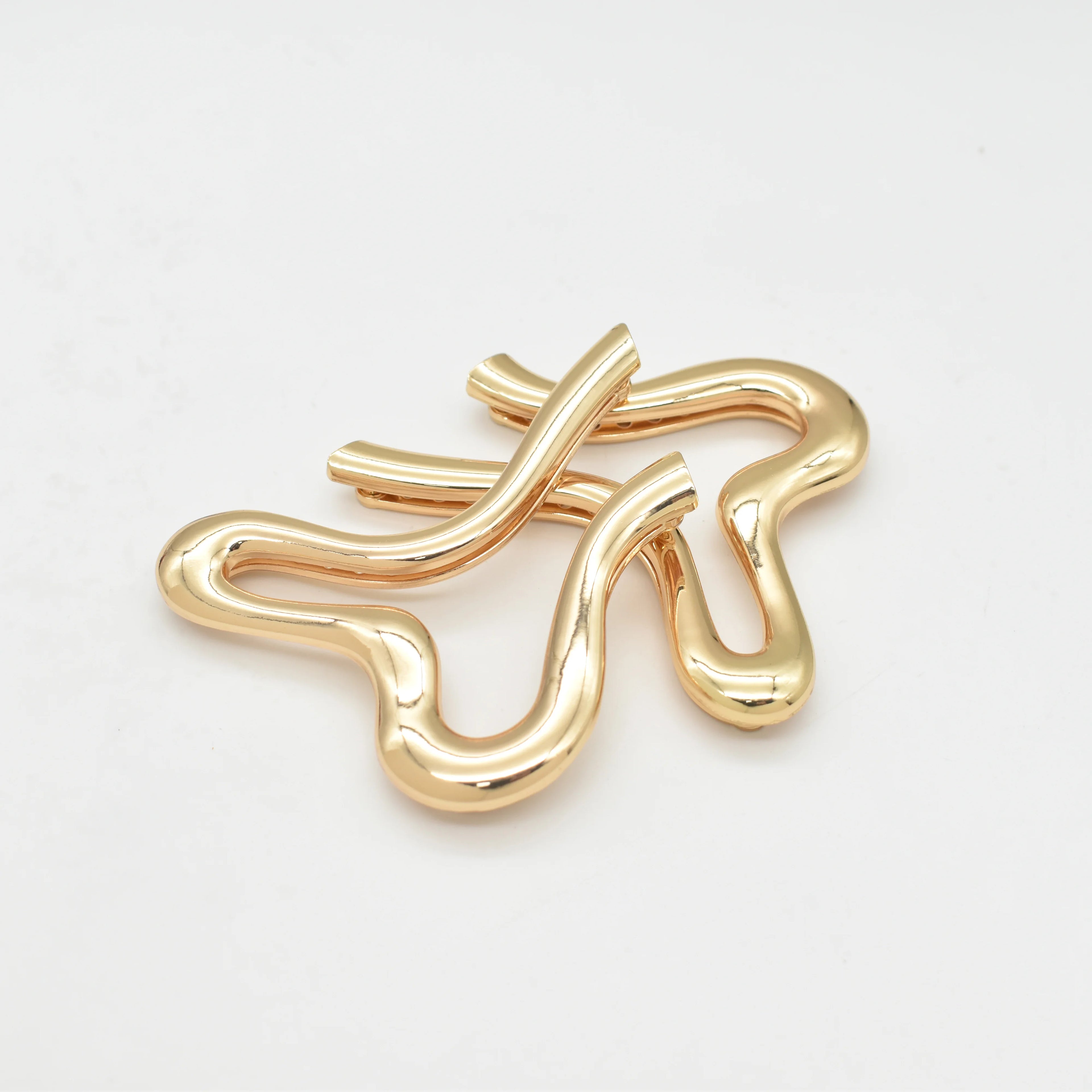 Irregular Circle Front Swimsuit Buckle Zinc Alloy Corrosion-Resistant Accessories for Bikini/underwear/swimwear