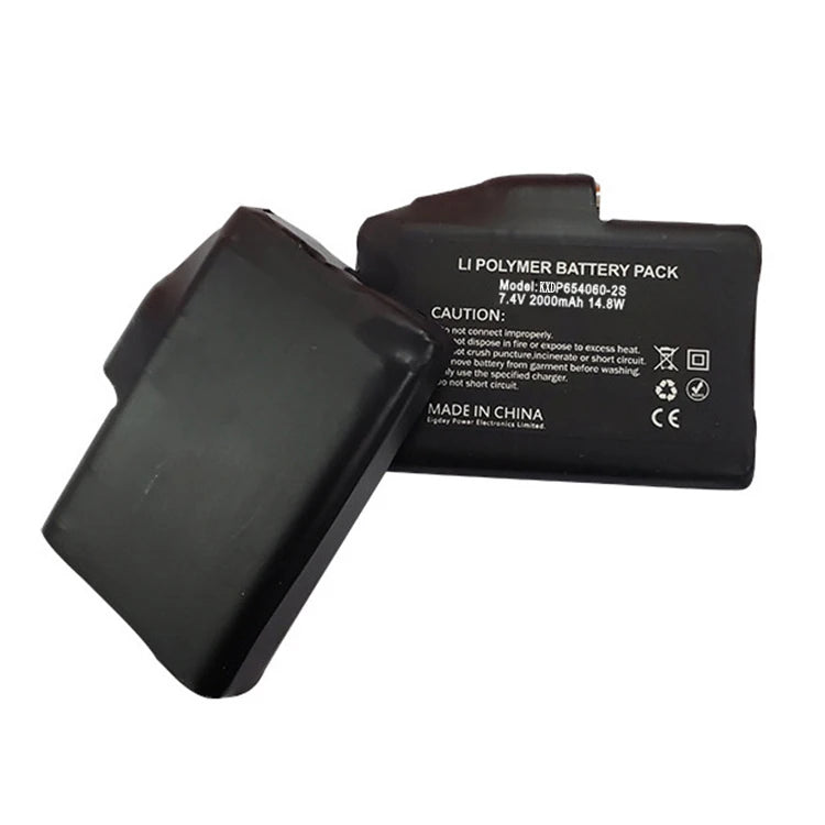 7.4V 2200mAh 2000mah Lithium Ion Li Polymer Battery Pack Heated Gloves Rechargeable Battery for Heating Ski Gloves Clothing MegaBDM
