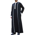 Man Full Length Loose T Shirts Full Sleeve Maxi Muslim Style Islamic Men Robes Dress Kaftan Saudi Arabia