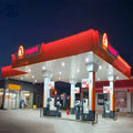 Customized Modern Low Cost Steel Structure Canopy Gas Station Shelter Petrol Station