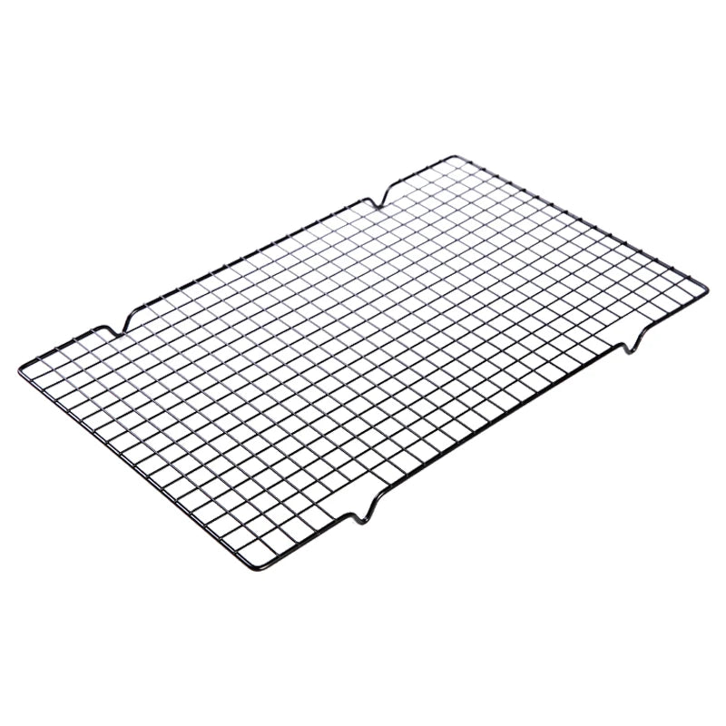 Food Grade Stainless Steel Wire Mesh Tray Metal Cake Cooling Rack Barbecue Bbq Grills Oven Serving Tray Baking Pan Cake Tools