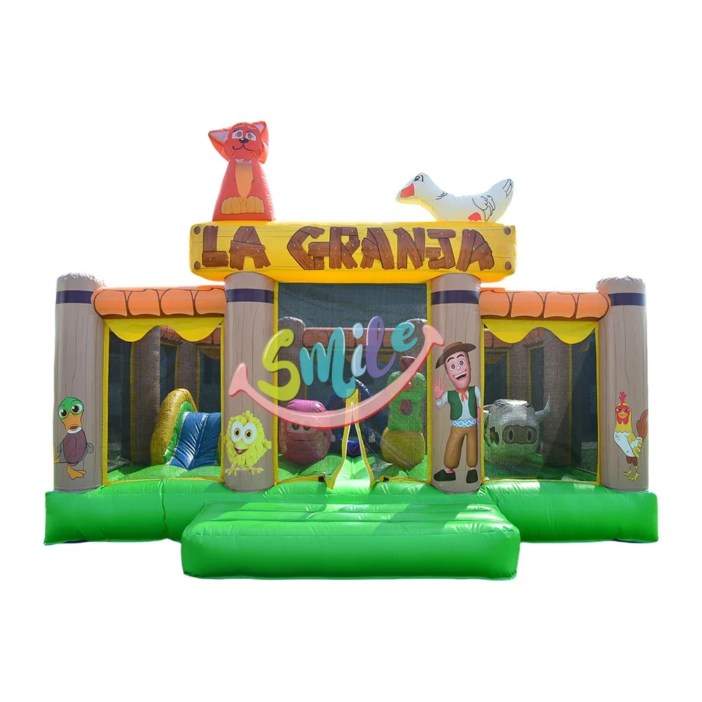 Commercial Bounce House Customized Inflatable Bouncy Castle Farm Theme Jumping Castle Bouncer for Rental or Events