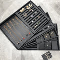 Luxury Black Jewelry Display Tray Earring Jewelry Packaging PU Tray Organizer Display Jewelry Tray for Exhibidor De Joyeria